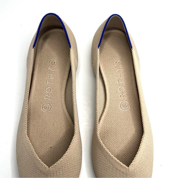 Rothy’s The Point Ballet Flat in Ecru Size 9 - Picture 5 of 16